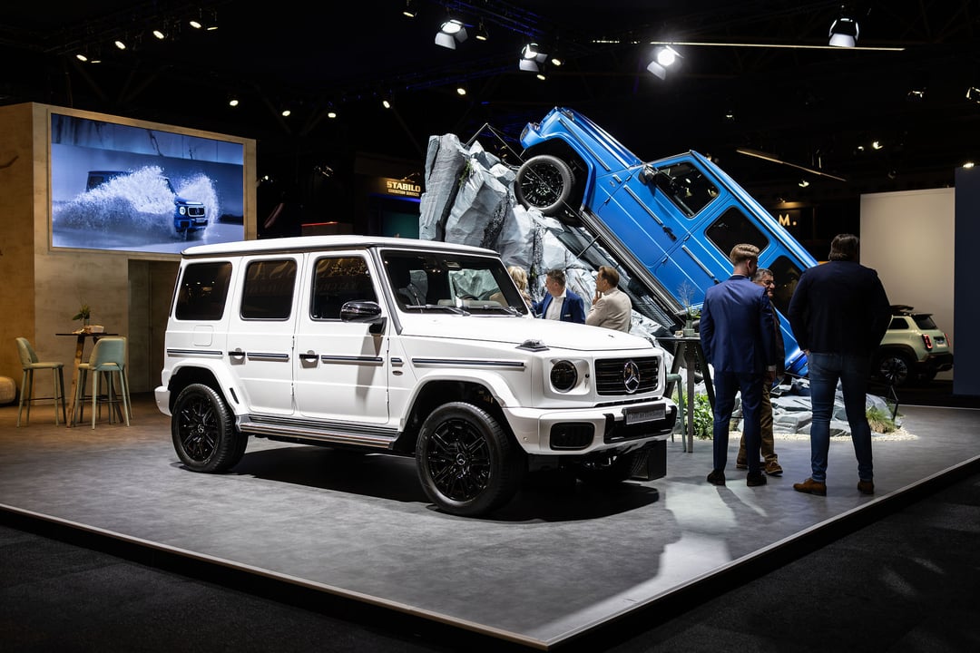 De beursvloer van MASTERS EXPO in RAI Amsterdam, met de constructie van de hal zichtbaar